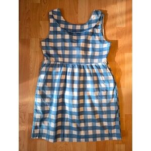 Tulle gingham low back dress